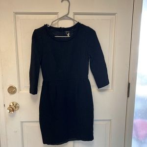 J-Crew Wool Black Dress